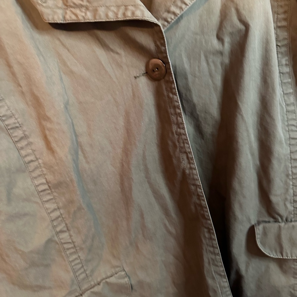Liz & Me Olive Green Women's Utility Jacket. With fold up sleeves. P2P 30” 3-4X - Picture 2 of 8